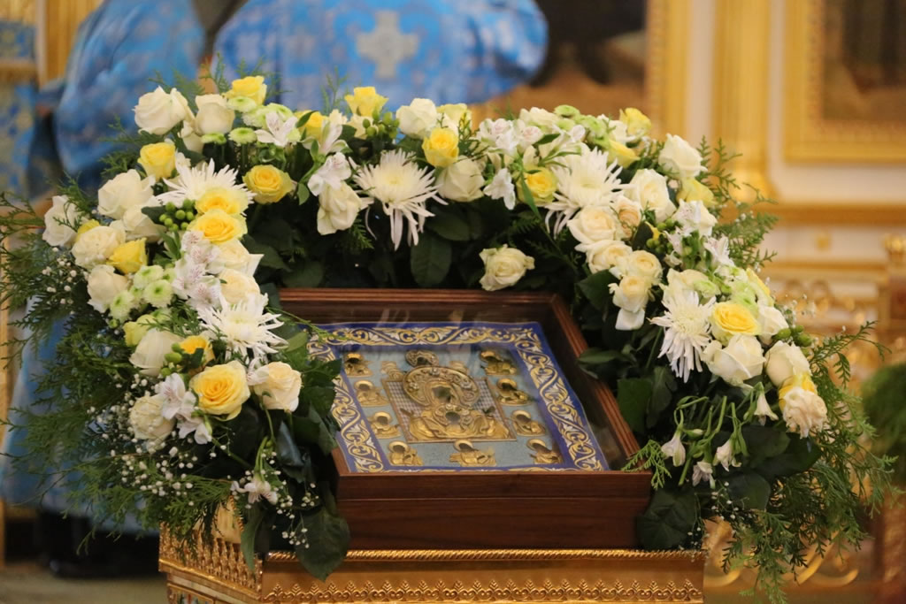 Divine Liturgy Before the Kursk Root Icon of the Mother of God “of the Sign” is Celebrated at St Theodore Cathedral in Saransk